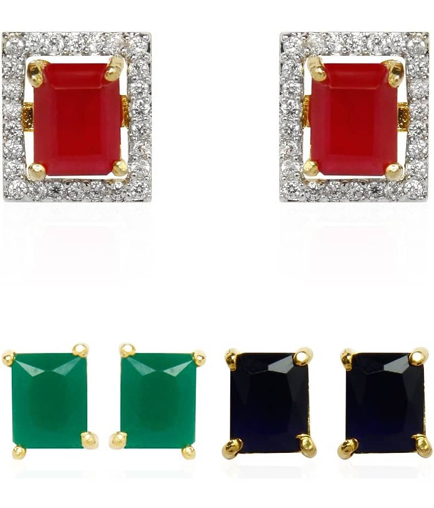 Youbella Multicolour Alloy Stud Earrings - Earrings | Buy online on ZillyBuy