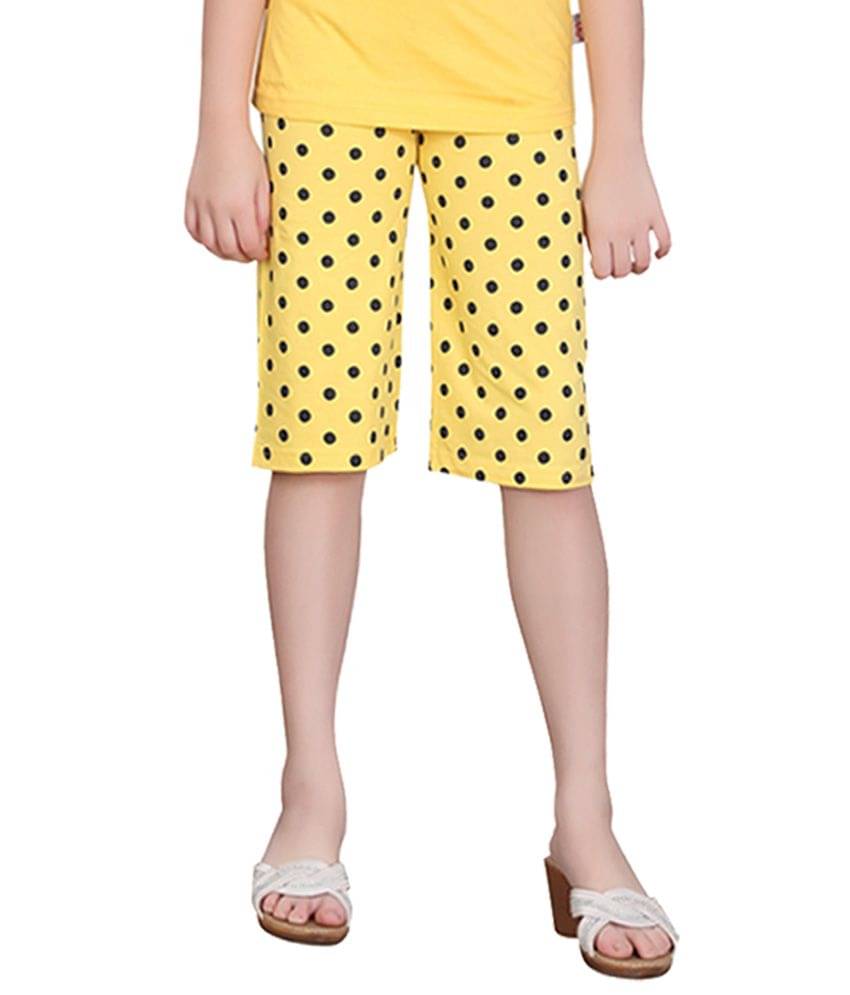     			Sini Mini Pack of 1 Girls Cotton Capris ( Multi )