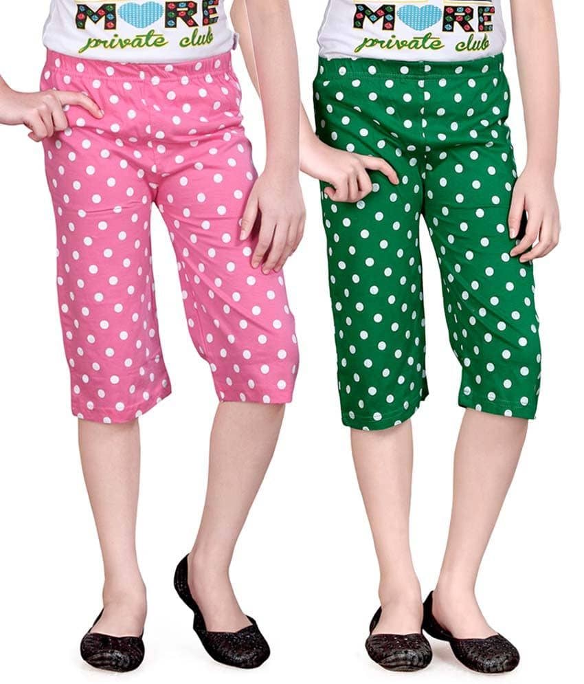 Sini Mini Girls 100% Cotton Capris ( )