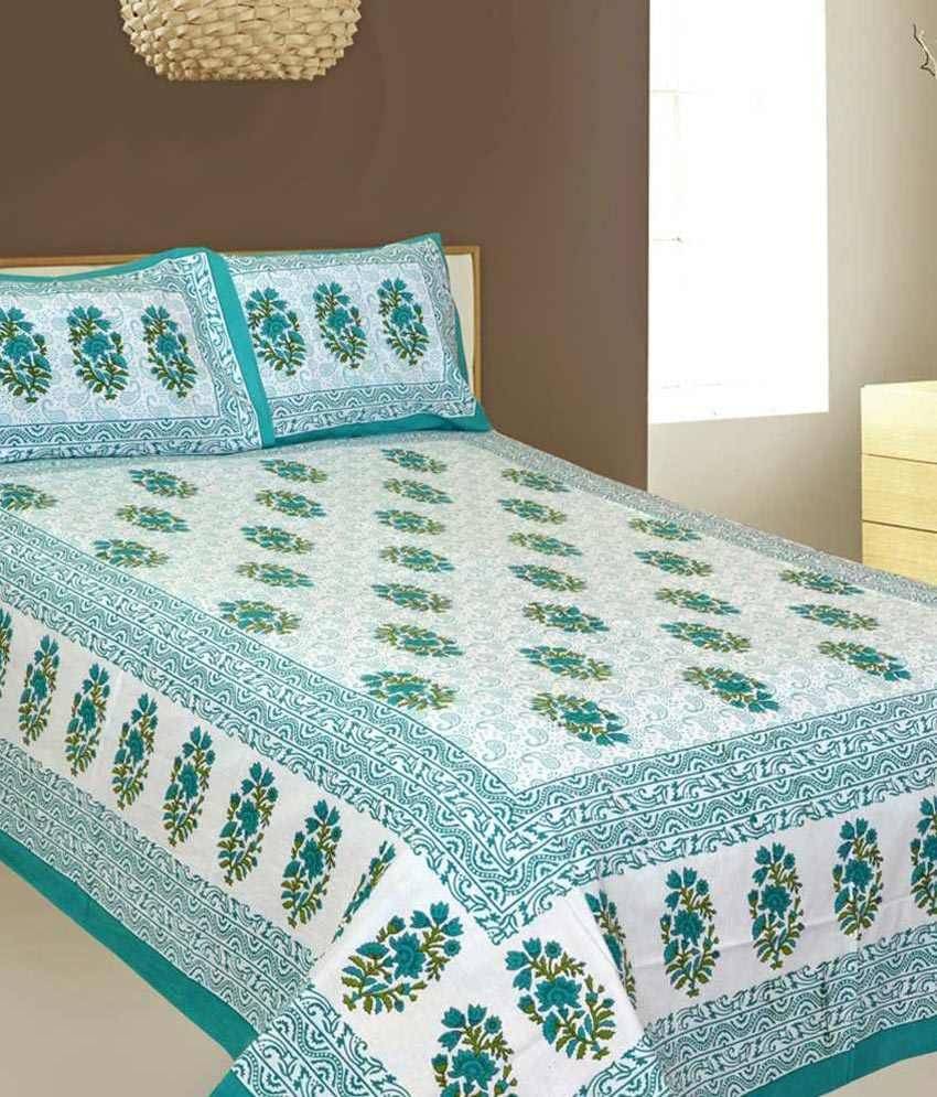     			Uniqchoice Cotton Double Bedsheet ( Multi )