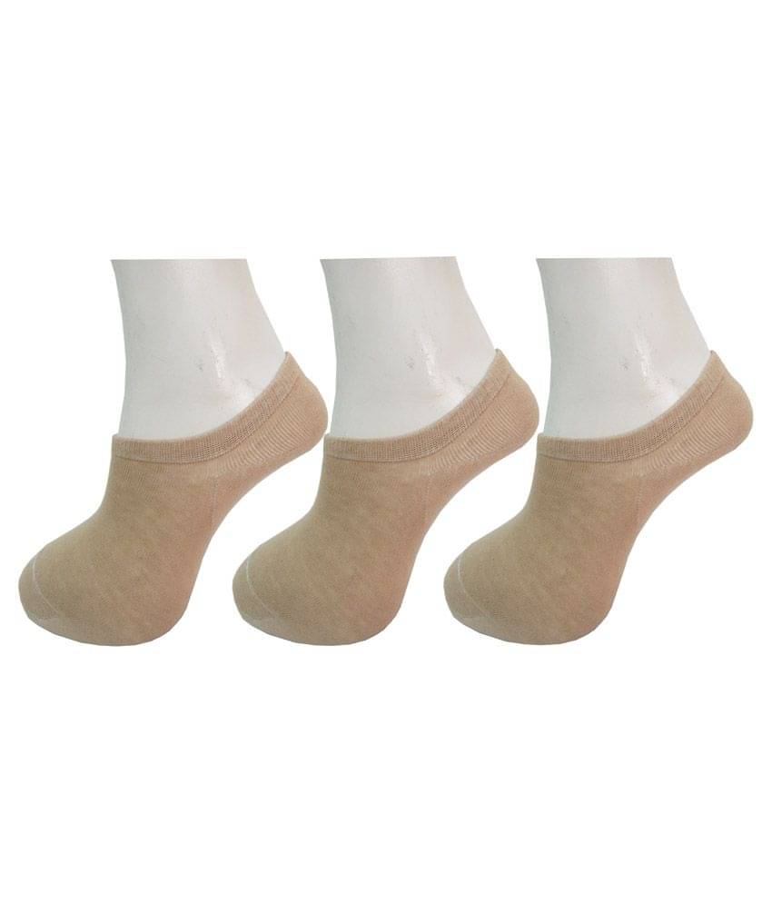     			Rc. Royal Class Tan Cotton Footies - (Pack of 3)