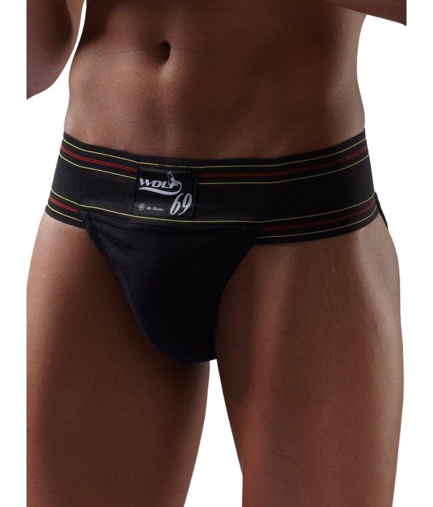 Wolf69 Black Athletic Back Covered Gym Supporter Wolf69 Black Athletic Back Covered Gym Supporter
