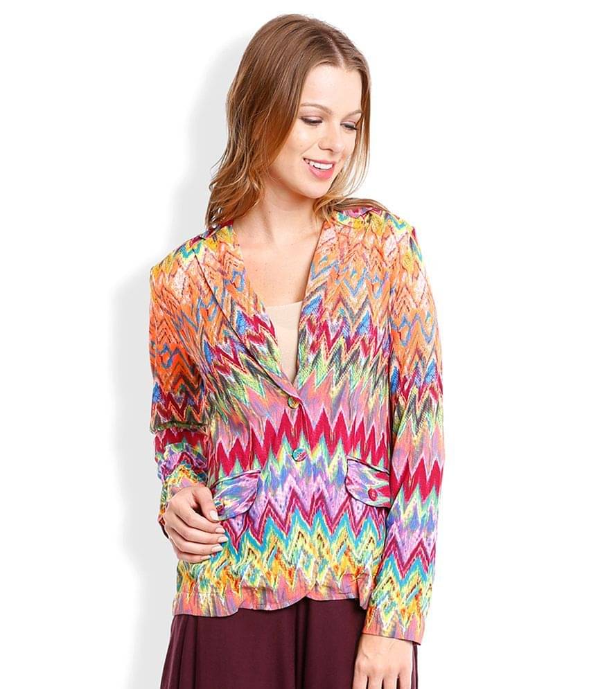 Folklore Red Printed Jacket Folklore Red Printed Jacket