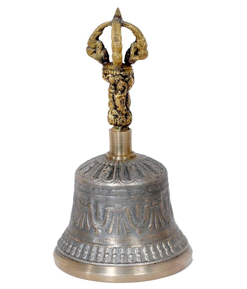     			Craftartz Multicolour Brass Tibetan Bell For Meditation