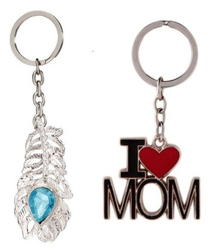 I-Gadgets Multicolour Metal Combo Of Oh My God & I Love Mom Key Chain I-Gadgets Multicolour Metal Combo Of Oh My God & I Love Mom Key Chain