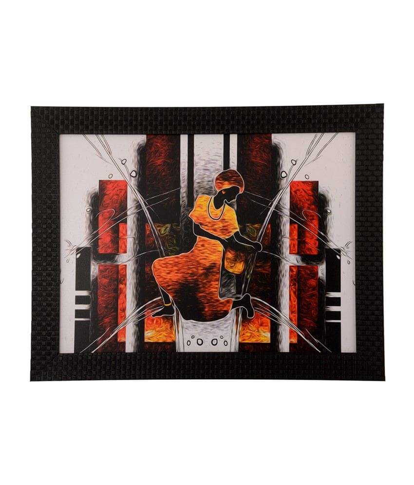 eCraftIndia Multicoloured Abstract Dance Scene Framed Wall Art eCraftIndia Multicoloured Abstract Dance Scene Framed Wall Art