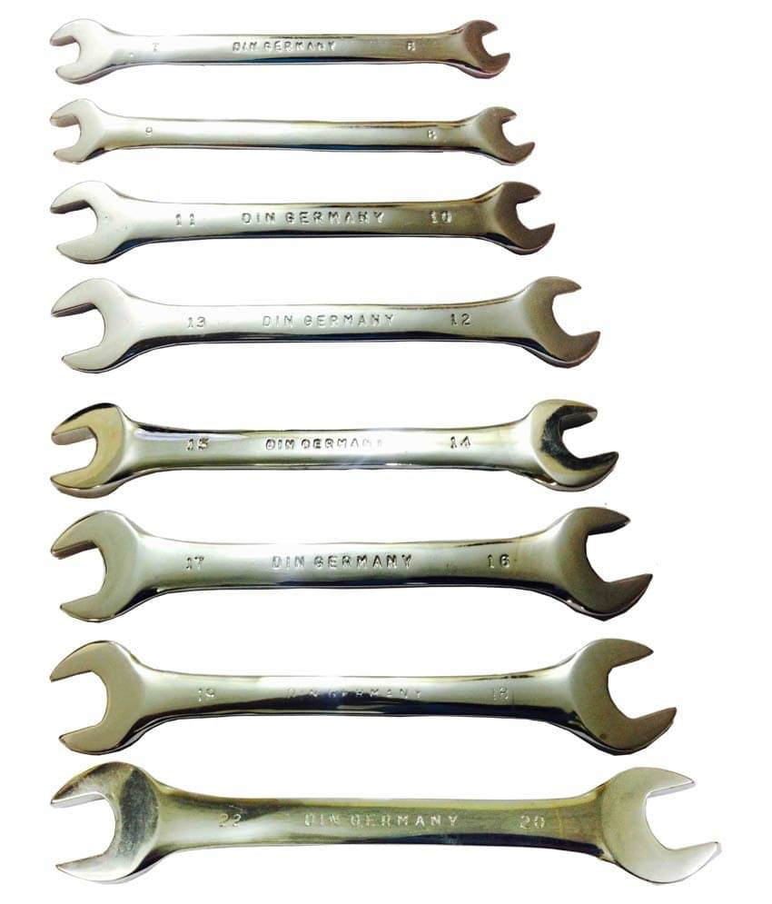     			Tech Mech Double Open Ended Spanner - Set Of 8