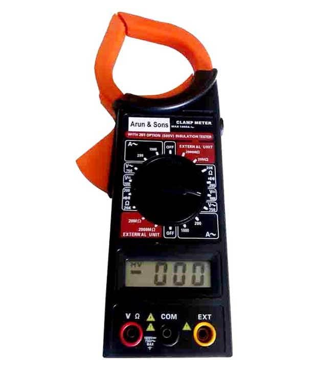 Arun & Sons Electronics Textured Plastic Clamp Meter