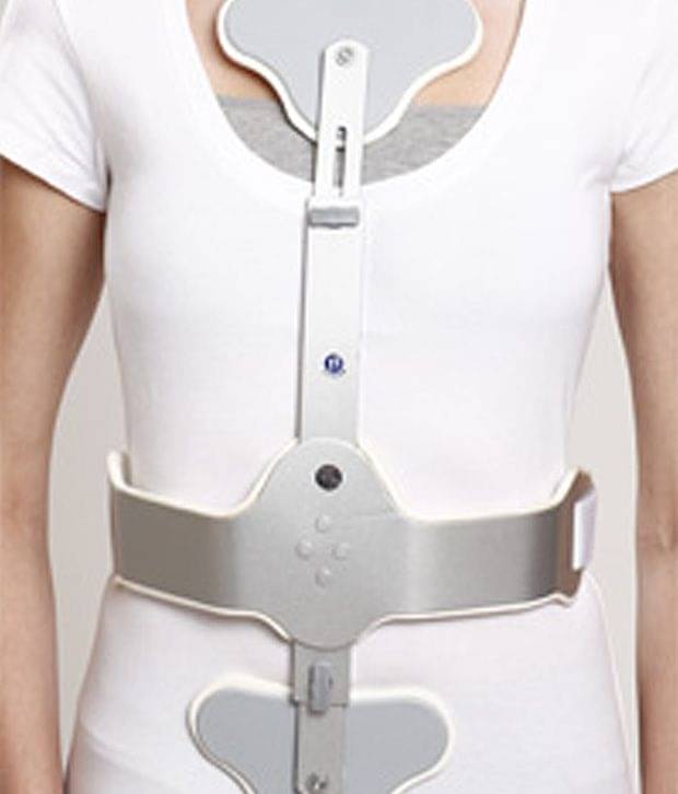    			Tynor Ash Brace (Hyper Extension Brace), Silver, Long, 1 Set
