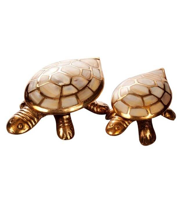 Frestol Seep Work Golden Tortoise Decorative Set -2 Pcs     			Frestol Seep Work Golden Tortoise Decorative Set -2 Pcs