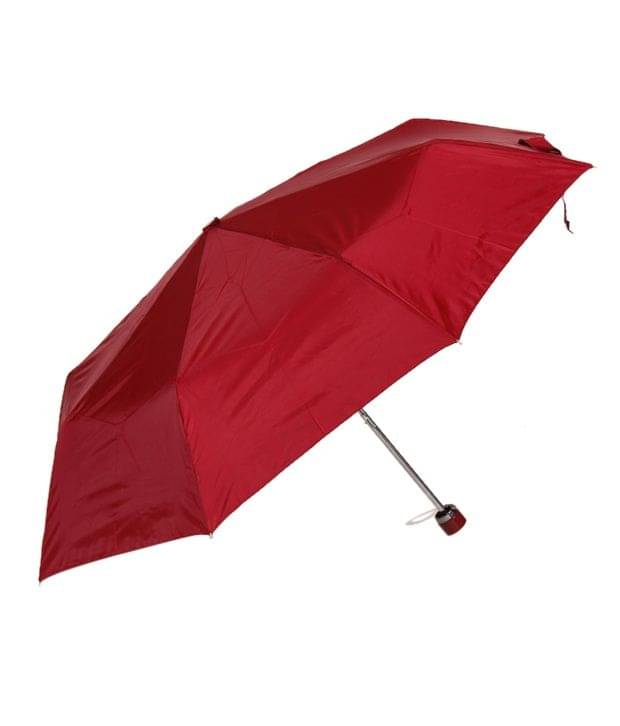     			Bizarro.in Red 3 Fold Umbrella