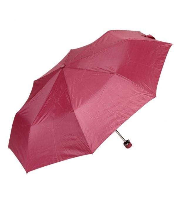     			Bizarro.in Maroon 3 Fold Umbrella