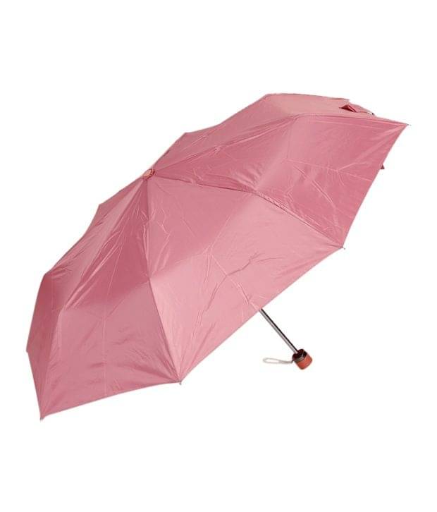     			Bizarro.in Peach 3 Fold Umbrella