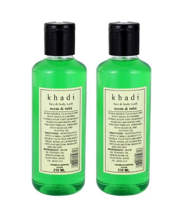 Khadi Neem & Tulsi Body & Face Wash (Twin Pack) 210Ml Khadi Neem & Tulsi Body & Face Wash (Twin Pack) 210Ml