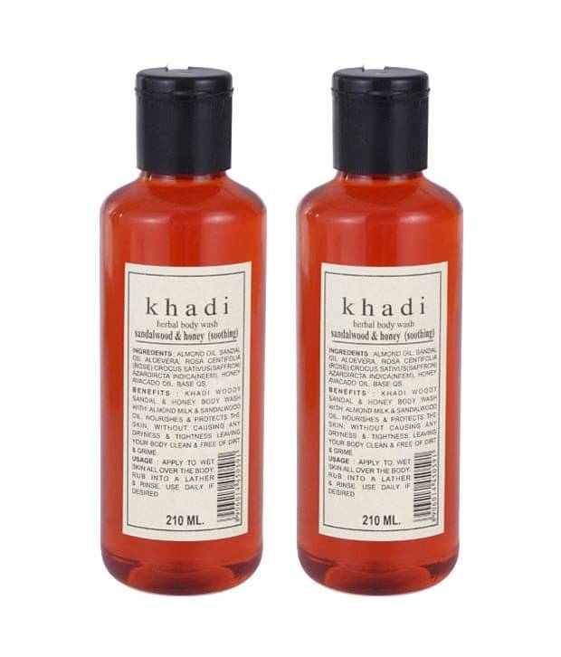     			Khadi Sandalwood &  Honey  Soothing Herbal Body Wash  (Twin  Pack) 210Ml