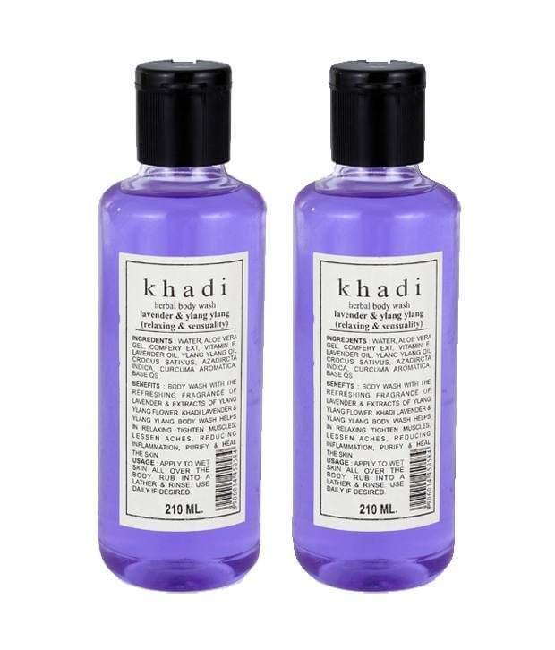 Khadi Lavender & Ylang Ylang Herbal Body Wash (Twin Pack) 210Ml Khadi Lavender & Ylang Ylang Herbal Body Wash (Twin Pack) 210Ml