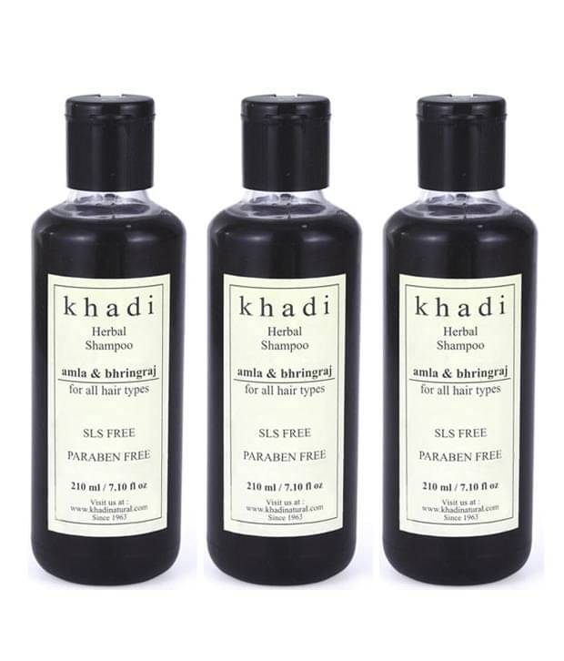 Khadi Amla And Bhringraj Shampoo - Tripack 210Ml Khadi Amla And Bhringraj Shampoo - Tripack 210Ml