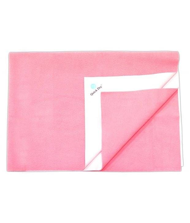 Quick Dry Plain Waterproof sheet Double Bed Cover Pink Rubber Sheet Quick Dry Plain Waterproof sheet Double Bed Cover Pink Rubber Sheet