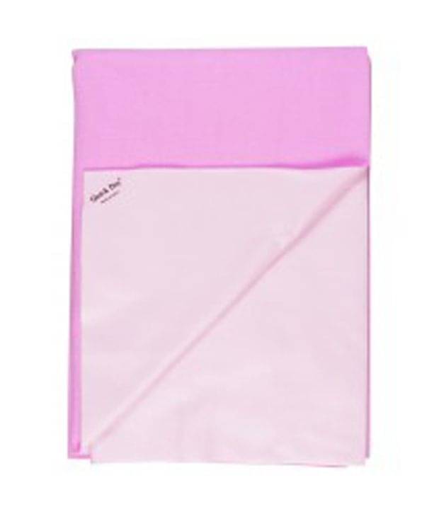 Quick Dry Plain Waterproof sheet Small Pink-Set of 2 Rubber Sheet Quick Dry Plain Waterproof sheet Small Pink-Set of 2 Rubber Sheet