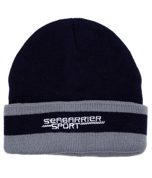     			Bizarro.in Stylish Blue Woollen Cap