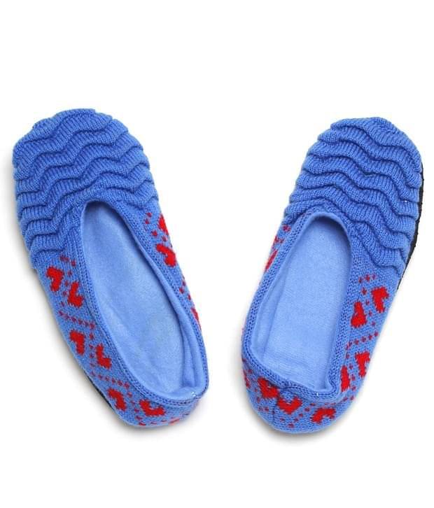     			Bizarro.in Waves Design Women's Blue Footies