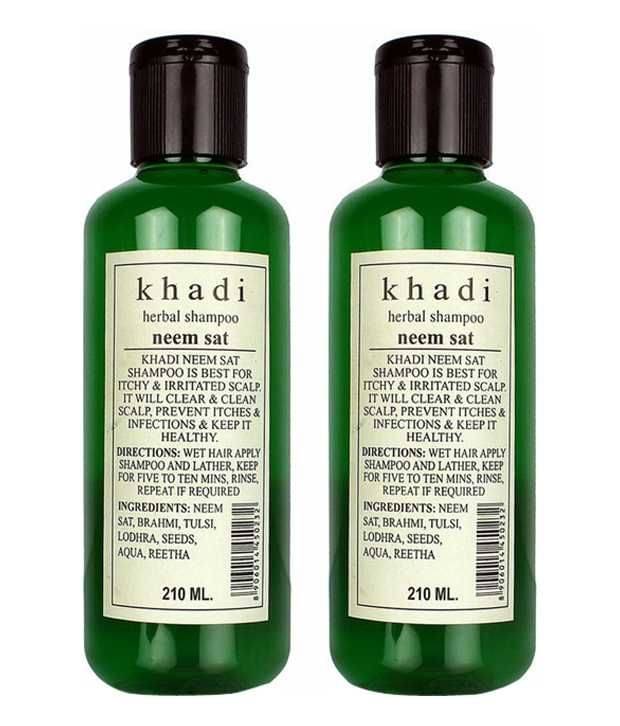 Khadi Neem Sat Shampoo- Twin Pack 210 Ml Khadi Neem Sat Shampoo- Twin Pack 210 Ml