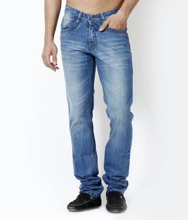     			British Terminal Sky Blue Faded Jeans