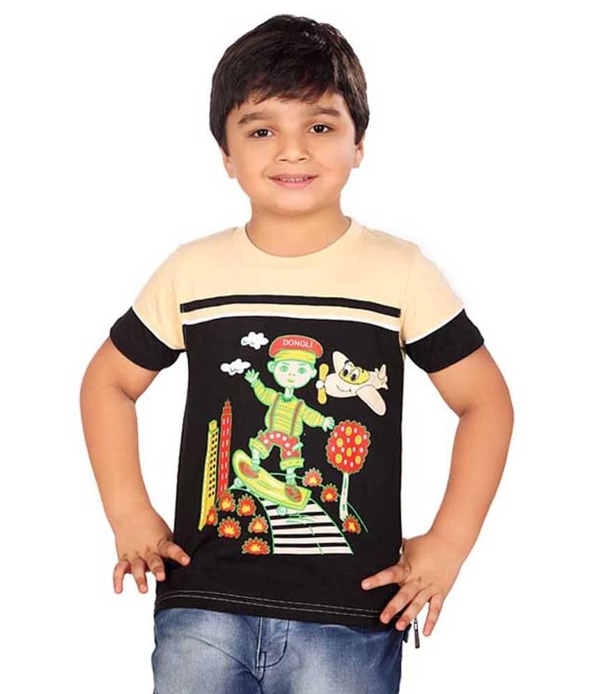     			Dongli Pack of 1 Boys Cotton T-Shirt ( Pink )