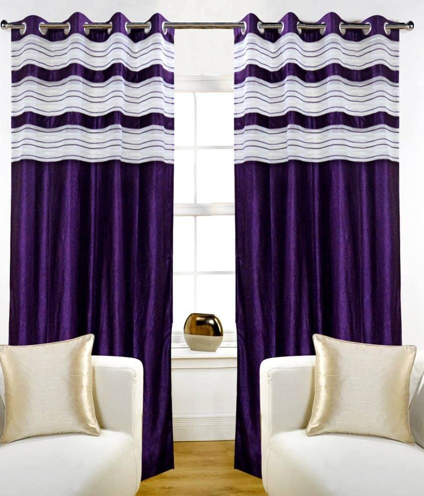     			Home Candy Set of 2 Door Eyelet Curtains