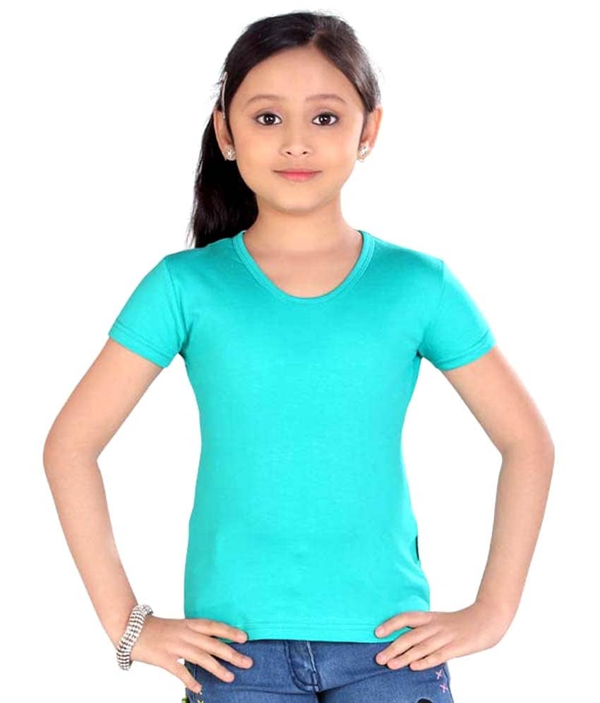 Sini Mini Girls 100% Cotton Tops ( Blue )