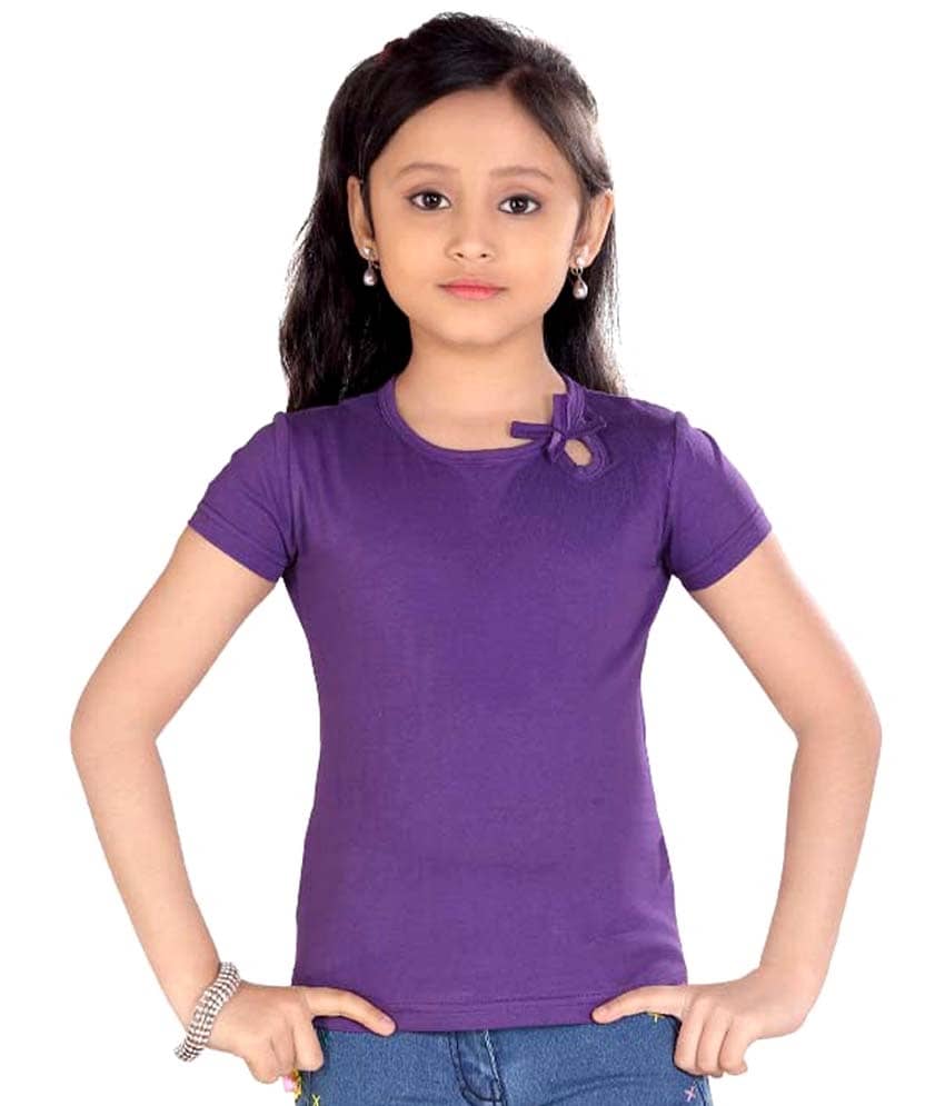 Sini Mini Girls 100% Cotton Tops ( Blue )