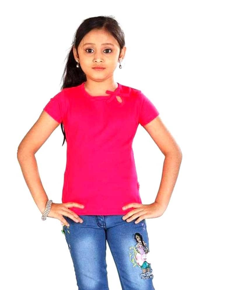 Sini Mini Girls 100% Cotton Tops ( Blue )