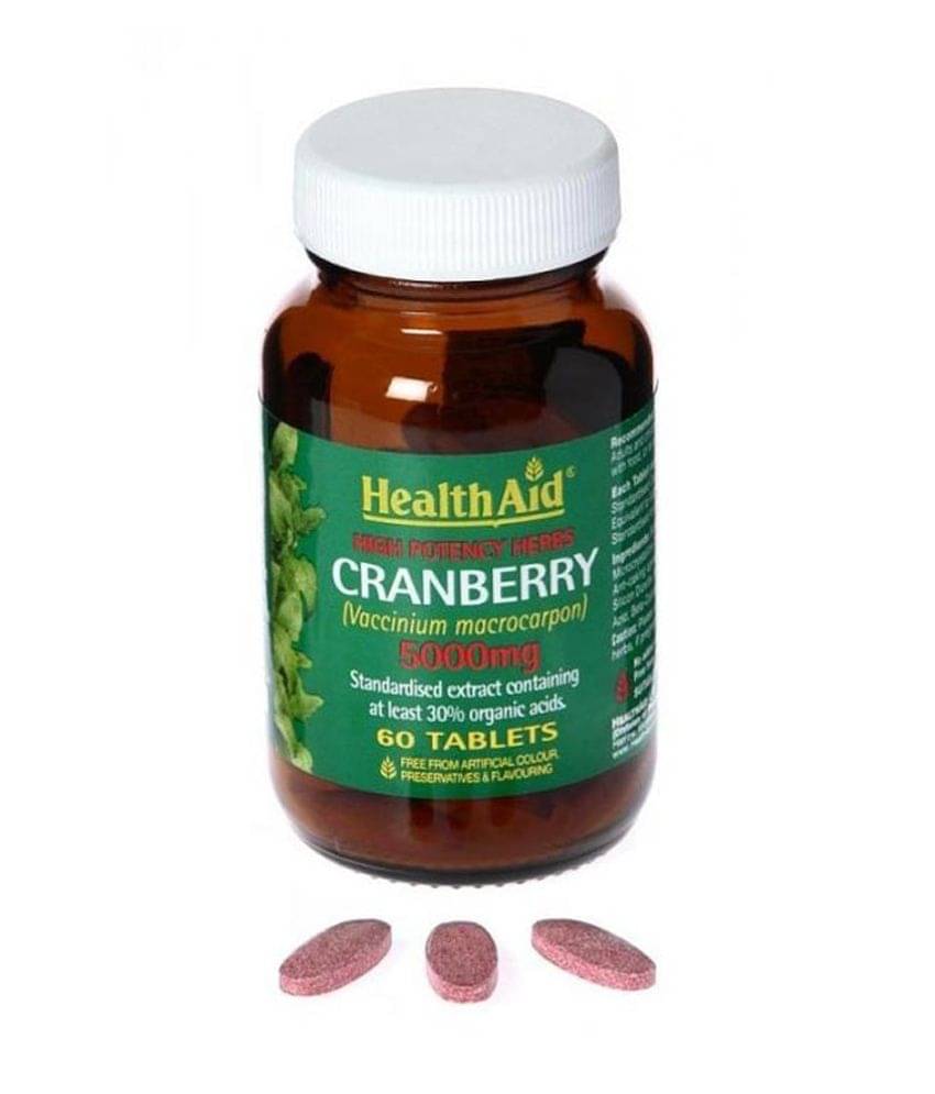     			Health Aid Cranberry -5000Mg - 60 Tabs 60 Tablets