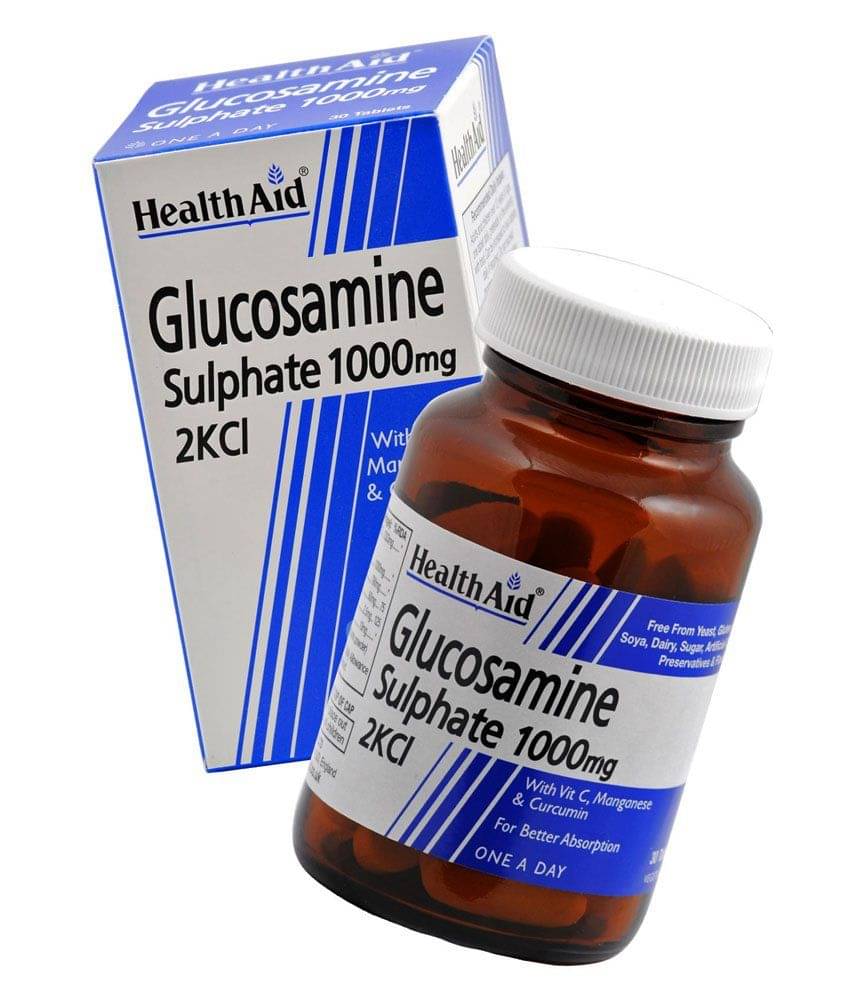 HealthAid Glucosamine Sulphate 2KCI 1000mg - 30 Tablets HealthAid Glucosamine Sulphate 2KCI 1000mg - 30 Tablets