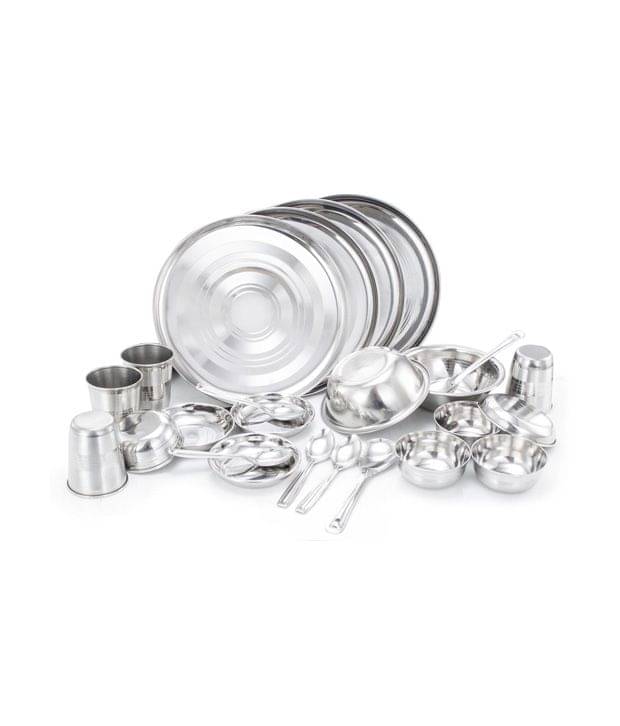     			MAHAVIR 24PC STAINLESS STEEL DINNER SET