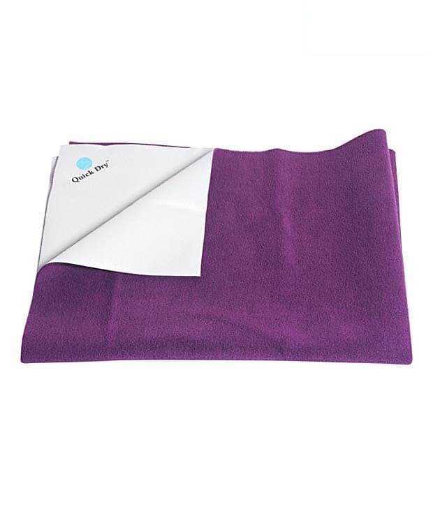     			Quick Dry Plain Waterproof Plum Single Bed Rubber Sheet