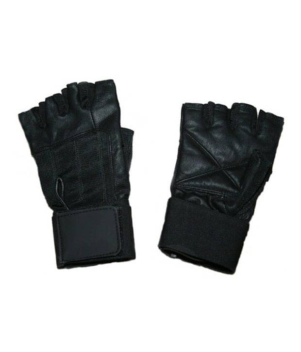 Attack Finger Cut Leather Gym Gloves Weight Lifting Gloves - Universal Size Along With Wrist Support     			Attack Finger Cut Leather Gym Gloves Weight Lifting Gloves - Universal Size Along With Wrist Support