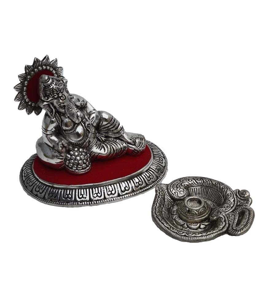 eCraftIndia Combo of Lord Ganesha Idol and Incense Stick Holder/Agarbatti Stand eCraftIndia Combo of Lord Ganesha Idol and Incense Stick Holder/Agarbatti Stand