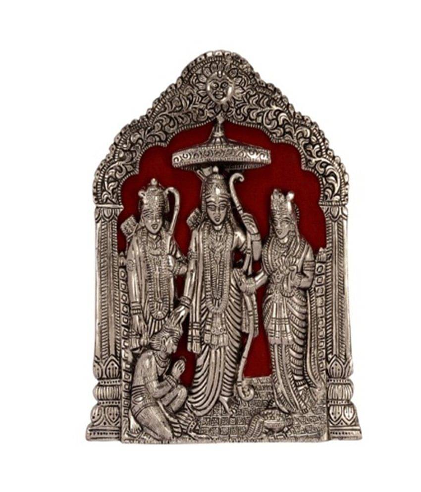     			eCraftIndia While Metal Statue of Ram-Sita