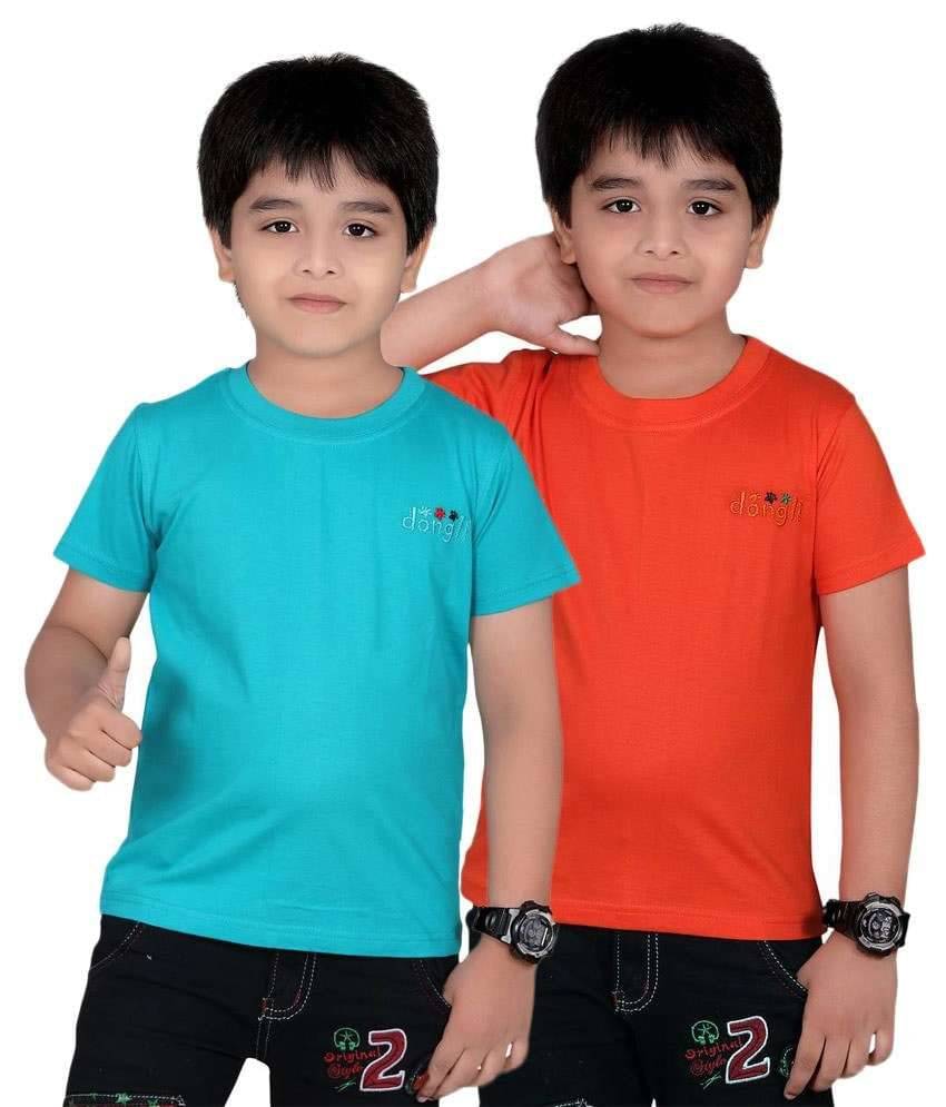    			Dongli Pack of 1 Boys T-Shirt ( Orange )