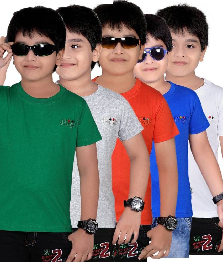     			Dongli Pack of 1 Boys Cotton T-Shirt ( Blue )