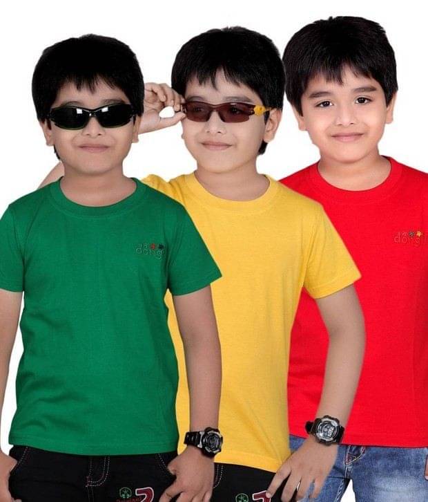     			Dongli Pack of 1 Boys Cotton T-Shirt ( Multi Color )