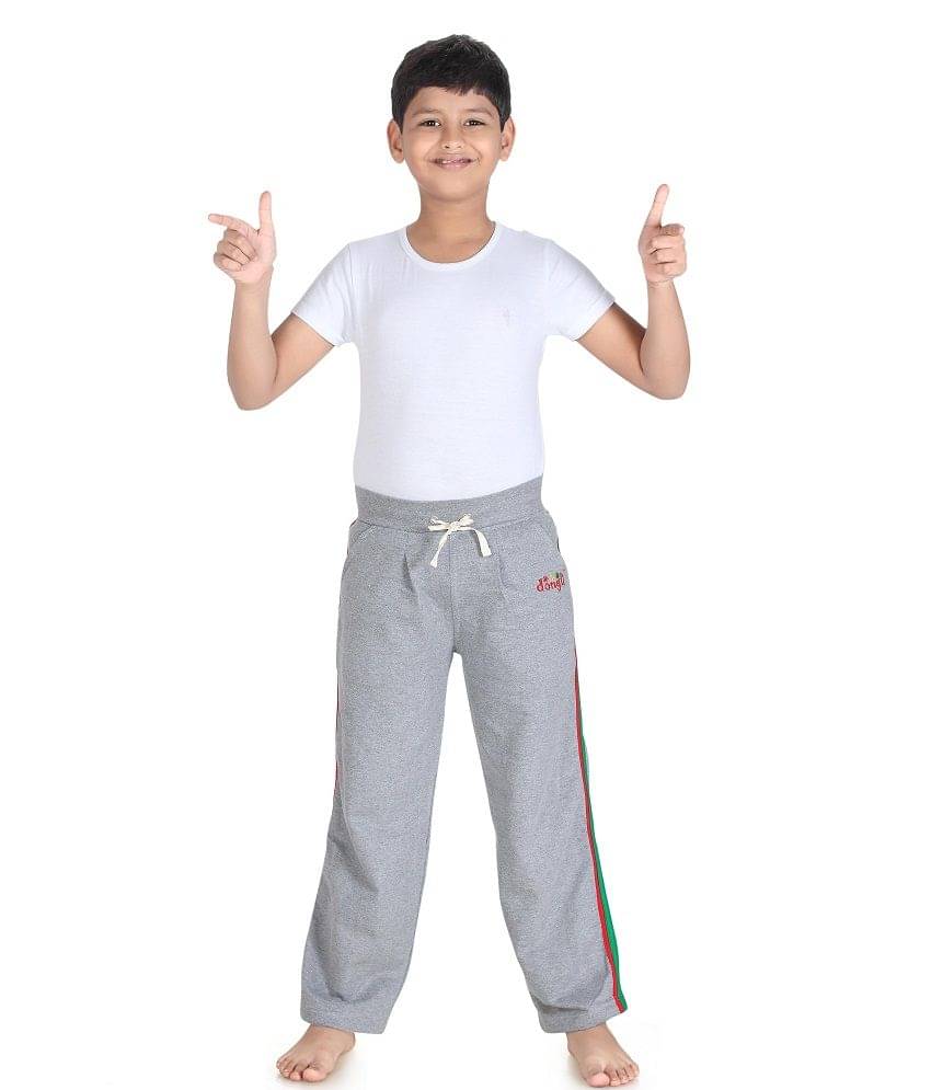     			Dongli Pack of 1 Boys Cotton Trackpant ( Gray )
