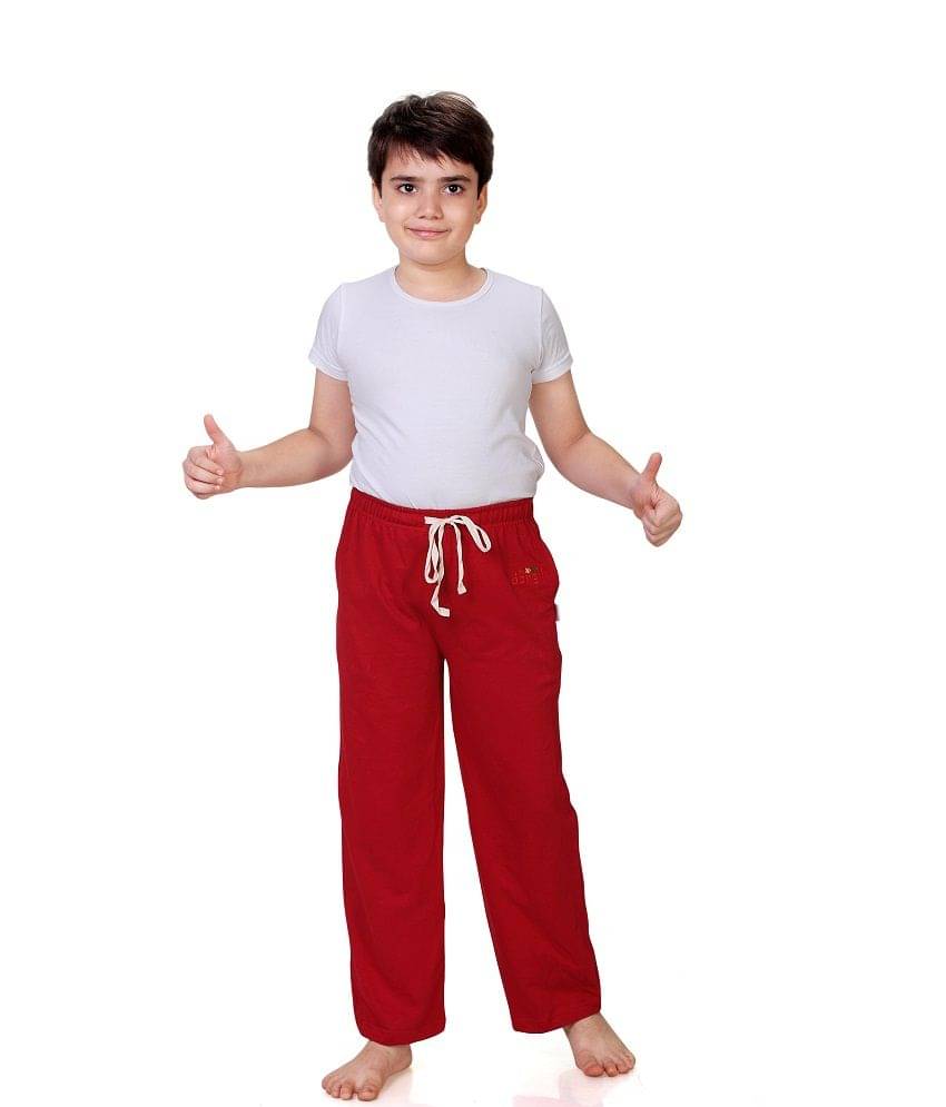     			Dongli Pack of 1 Boys Cotton Trackpant ( Red )