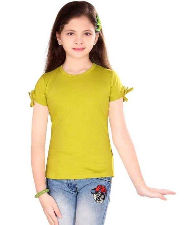 Sini Mini Girls 100% Cotton Tops ( Blue )