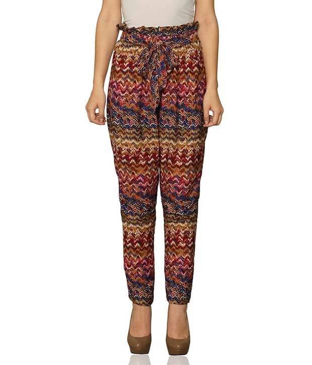     			Miss Chase Poly Crepe Casual Pants