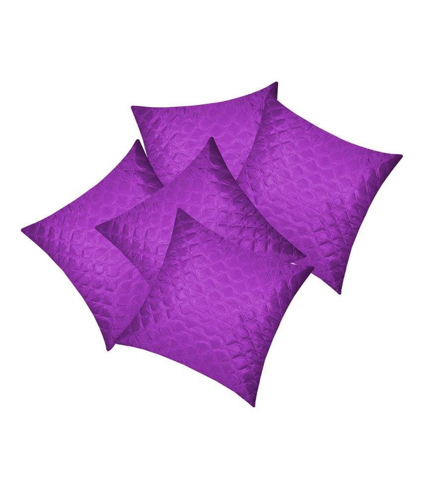     			Almighty Square Quilting Cushion Cover Purple 40 X 40 Cms (5 Pcs Set)