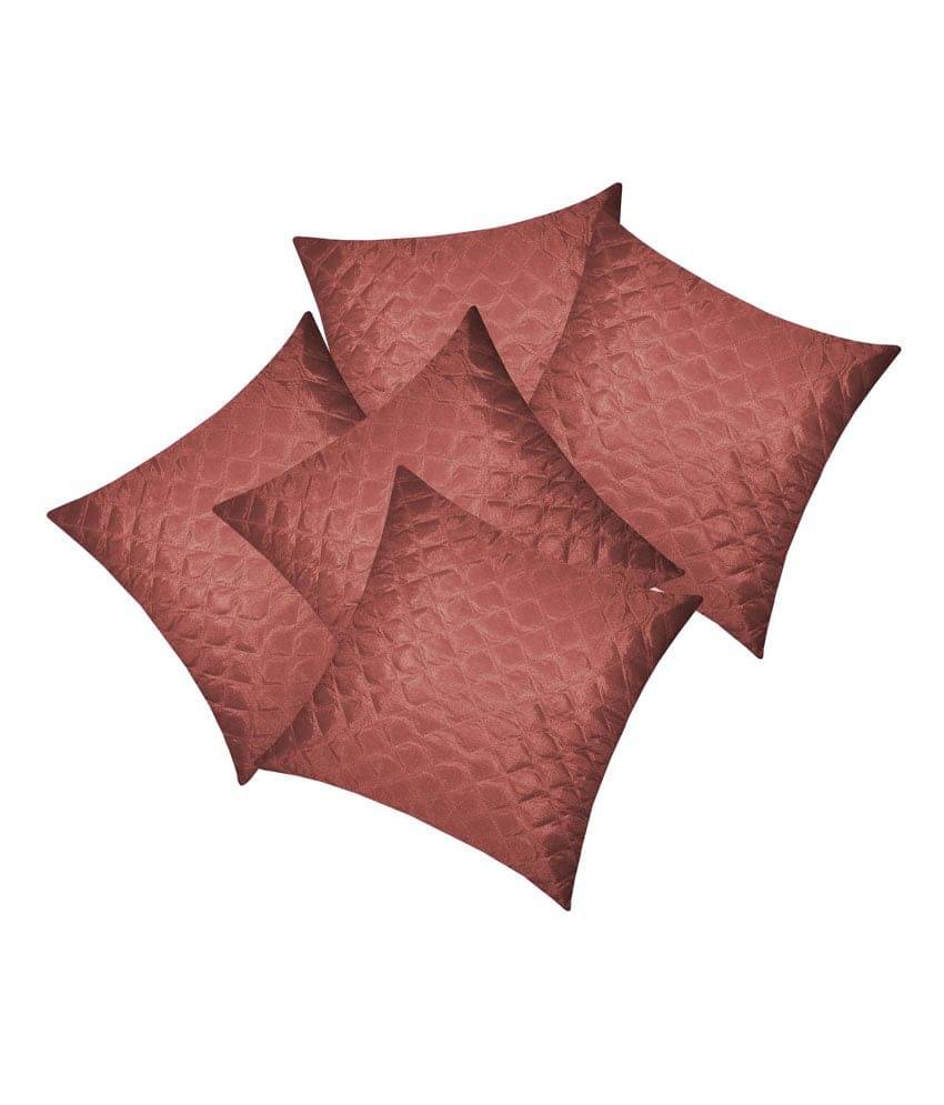 Almighty Square Quilting Cushion Cover Brown 40 X 40 Cms (5 Pcs Set) Almighty Square Quilting Cushion Cover Brown 40 X 40 Cms (5 Pcs Set)
