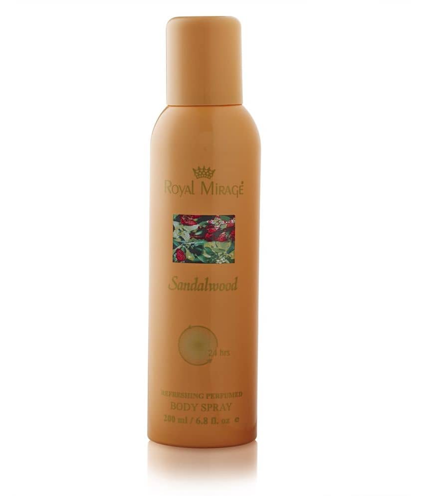 Royal Mirage Sandalwood 200ml Body Spray 200ml EDC Men
