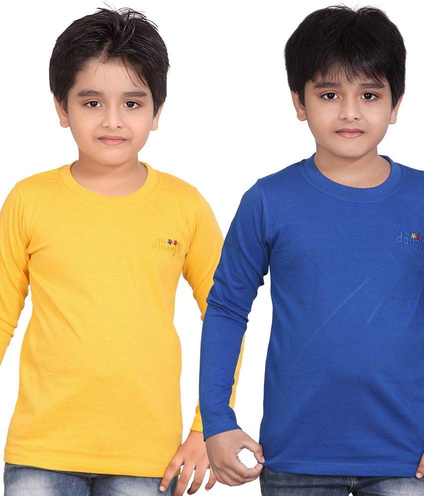     			Dongli Pack of 2 Boys Cotton T-Shirt ( Pink )